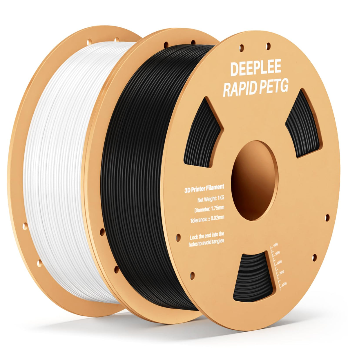 DEEPLEE Rapid PETG Filament 1.75mm Black 1KG