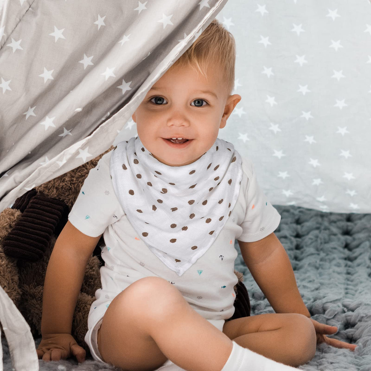 GLLQUEN BABY Muslin Squares Cloth for Baby 6pack 70cm x 70cm