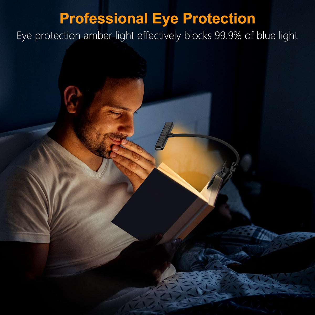 Gritin 19 LED Rechargeable Book Light for Reading in Bed - Memory Function