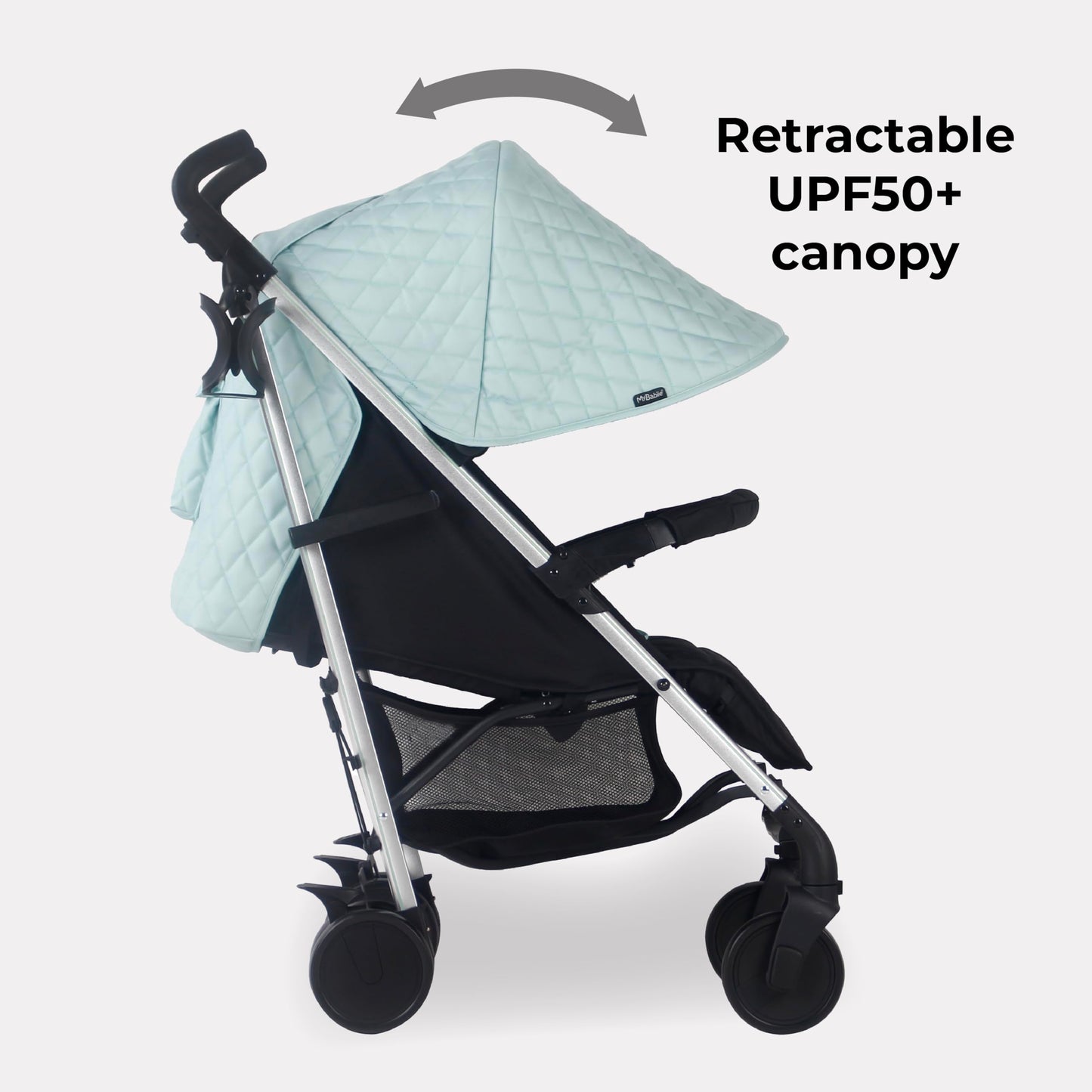 My Babiie MB51 Stroller – from Birth to 4 Years (22kg), Lightweight, Umbrella Fold, Travel Buggy for Toddlers, Pushchair Includes Footmuff, Cup Holder, Rain Cover - Blush Pink