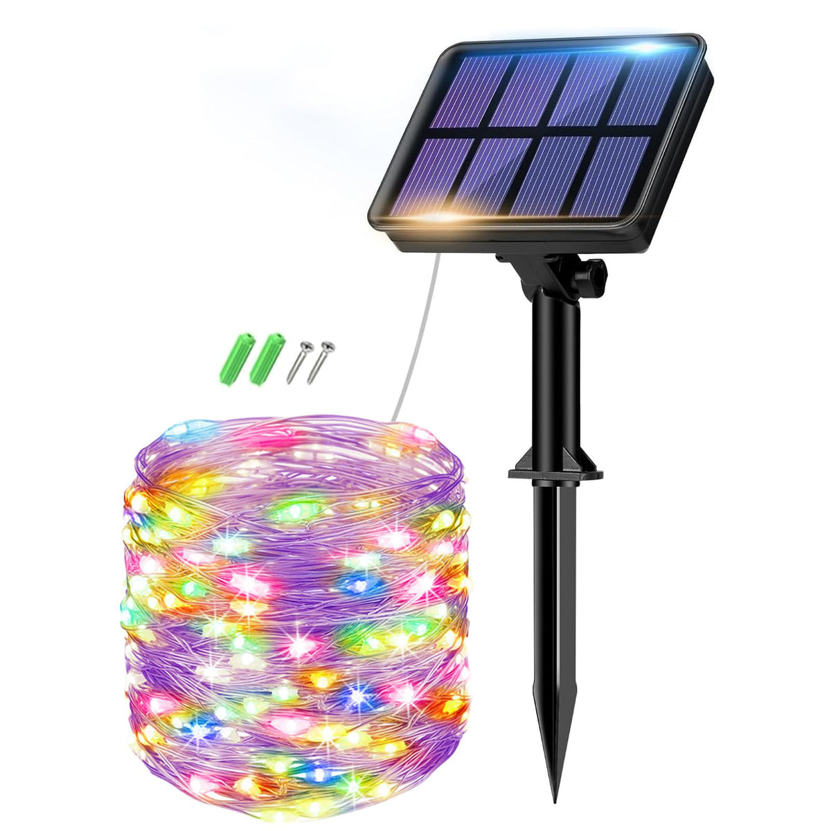 btfarm 2 Pack Solar String Lights Outdoor Garden, 15M/50FT 150 LED
