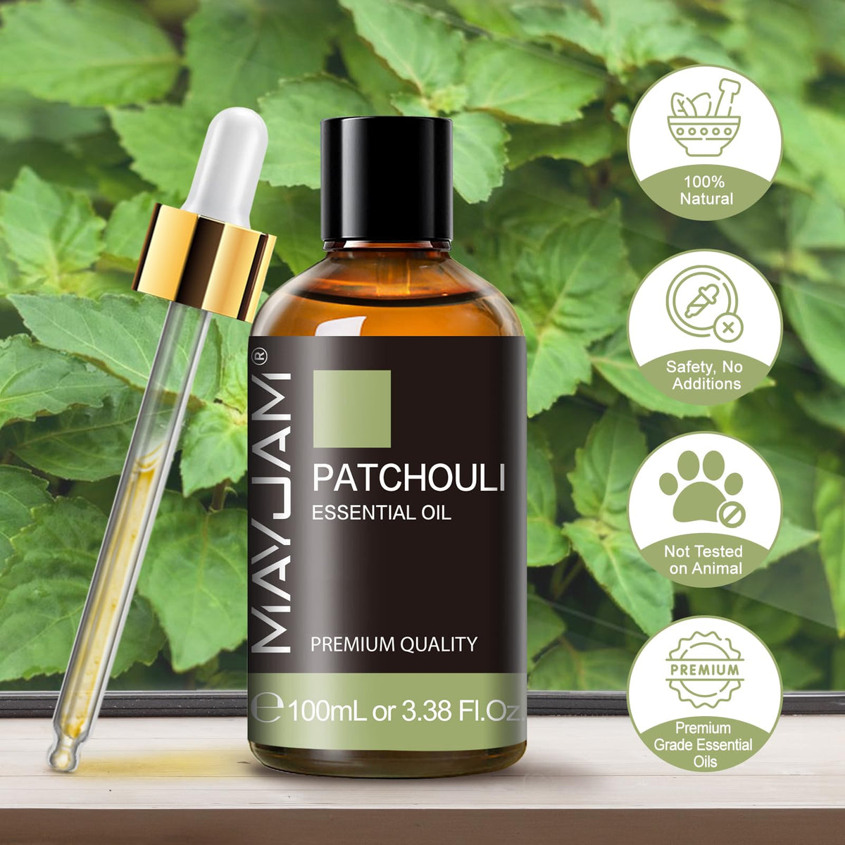 MAYJAM Peppermint Essential Oil 100ML - Premium Diffuser Oil