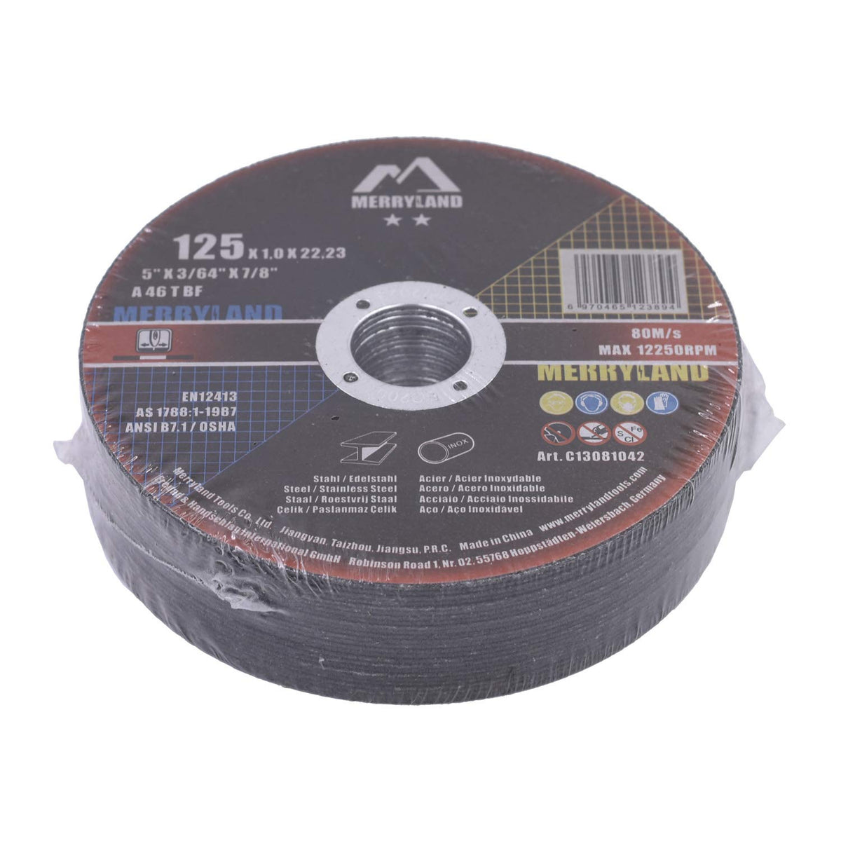 Merryland 50 Pack Cut Off Wheel 115 mm Cutting Metal Steel Craft-Line