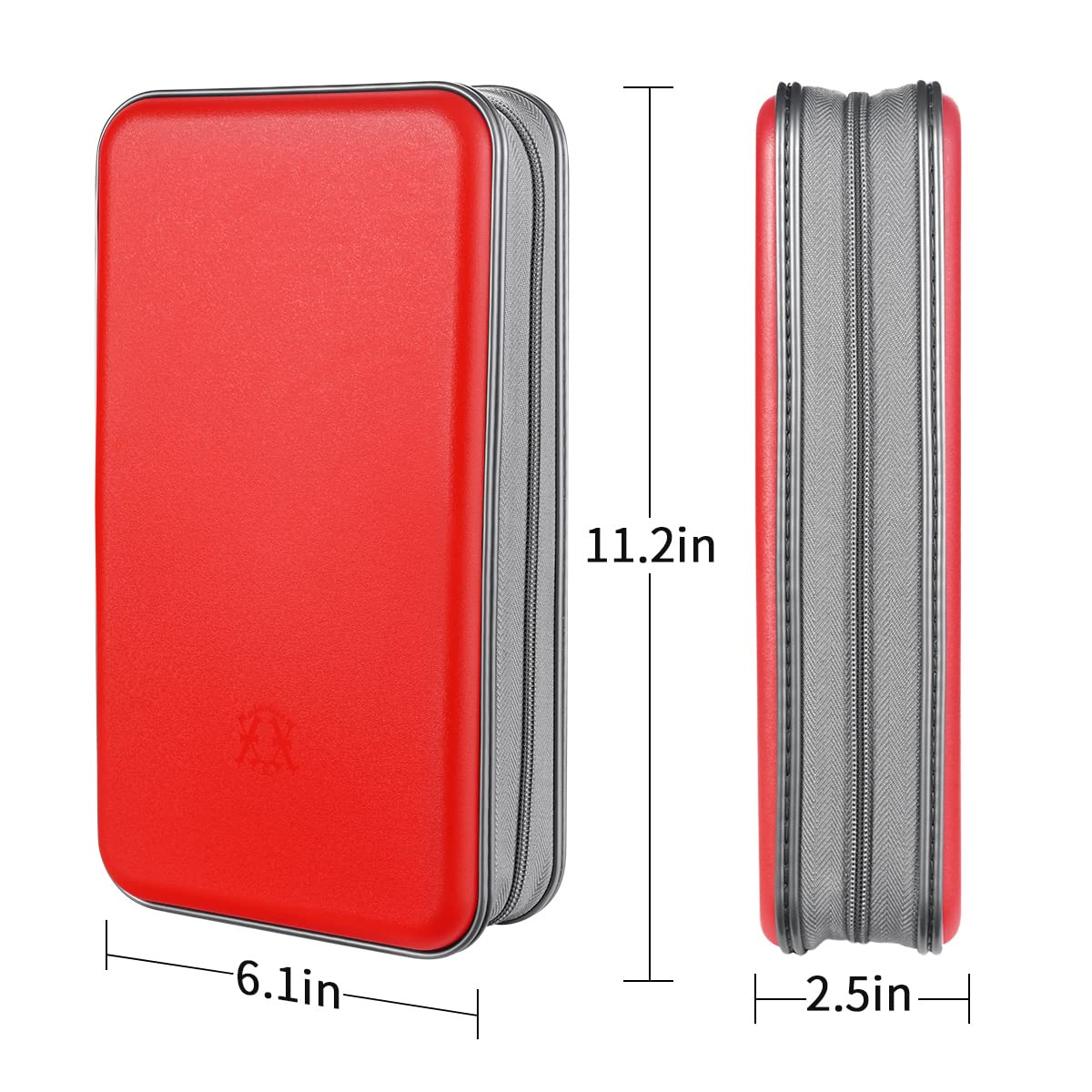 LIOVODE DVD Case, 96 Capacity CD Case Holder Organizer Disc Wallet for Car