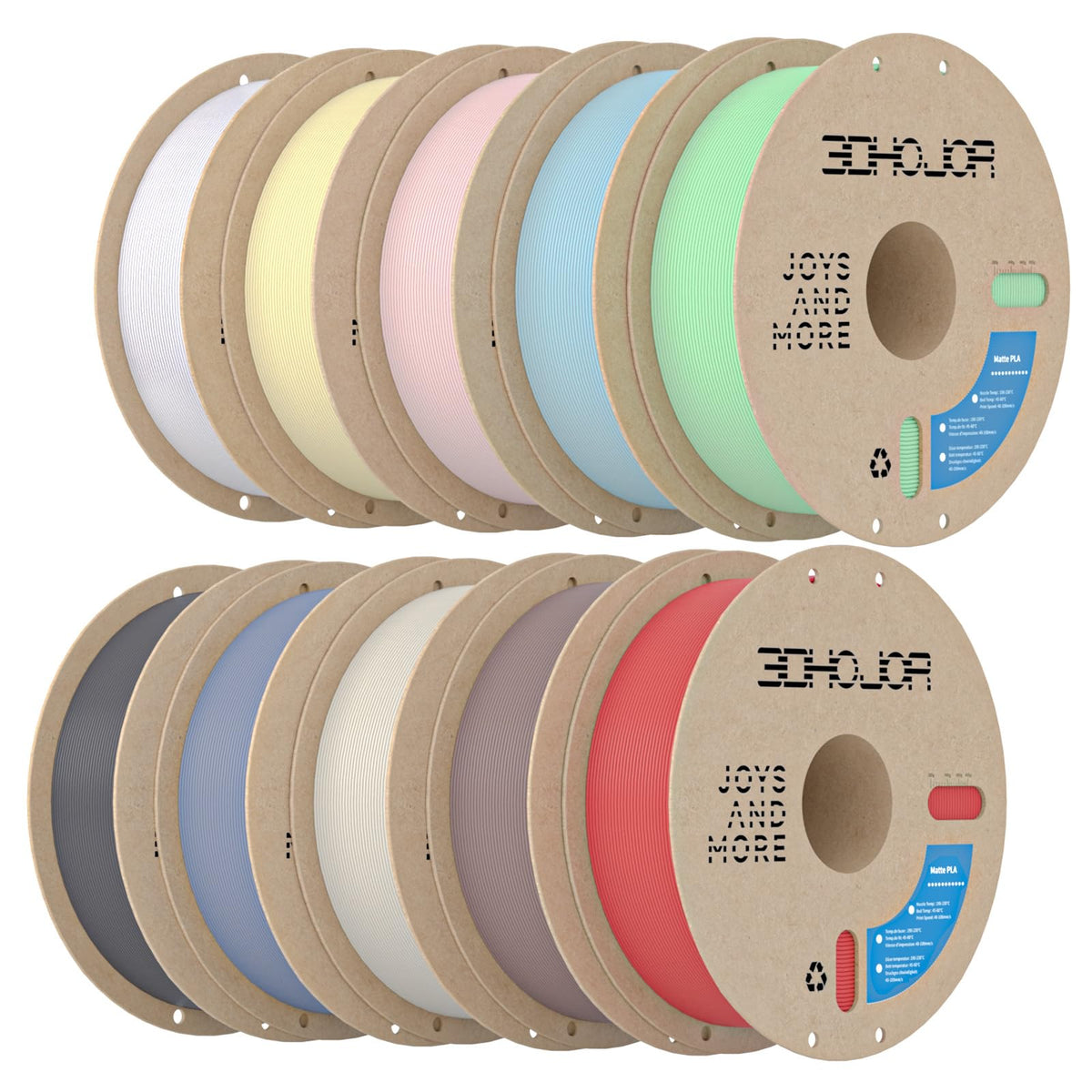 3DHoJor PLA+ PLA Plus Filament 1.75mm 1kg(2.2lbs) for 3D Printers,Yellow