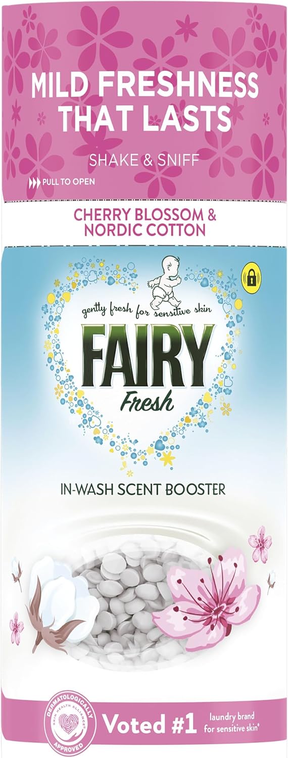 Fairy In-Wash Scent Booster, 6 x 155g, Cherry Blossom & Nordic Cotton