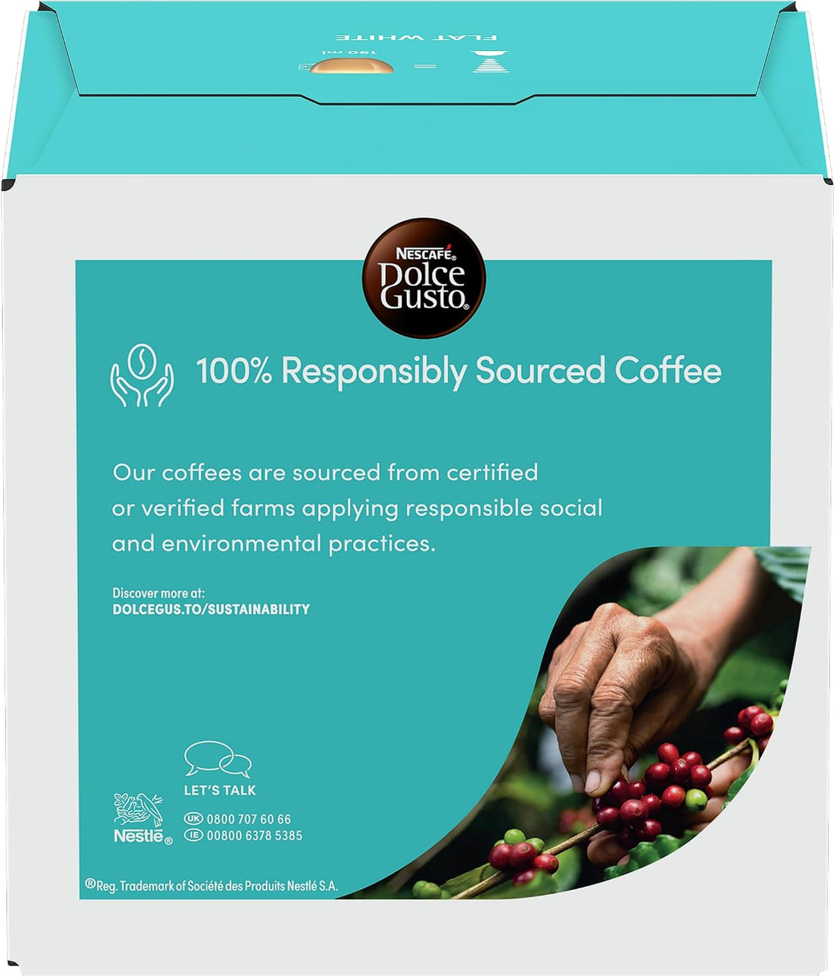 Nescafé Dolce Gusto Flat White Coffee Pods 16 Pods | Multipack of 3