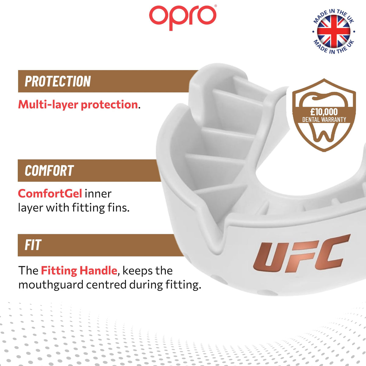 OPRO Bronze Level Mouthguard Essential Fit – Gum Shield Adult and Kids – OPRO Mouth Guard Boxing and MMA, Easy Self-Fit Gum Shield Rugby and Hockey – Enhanced Protection with Dental Warranty