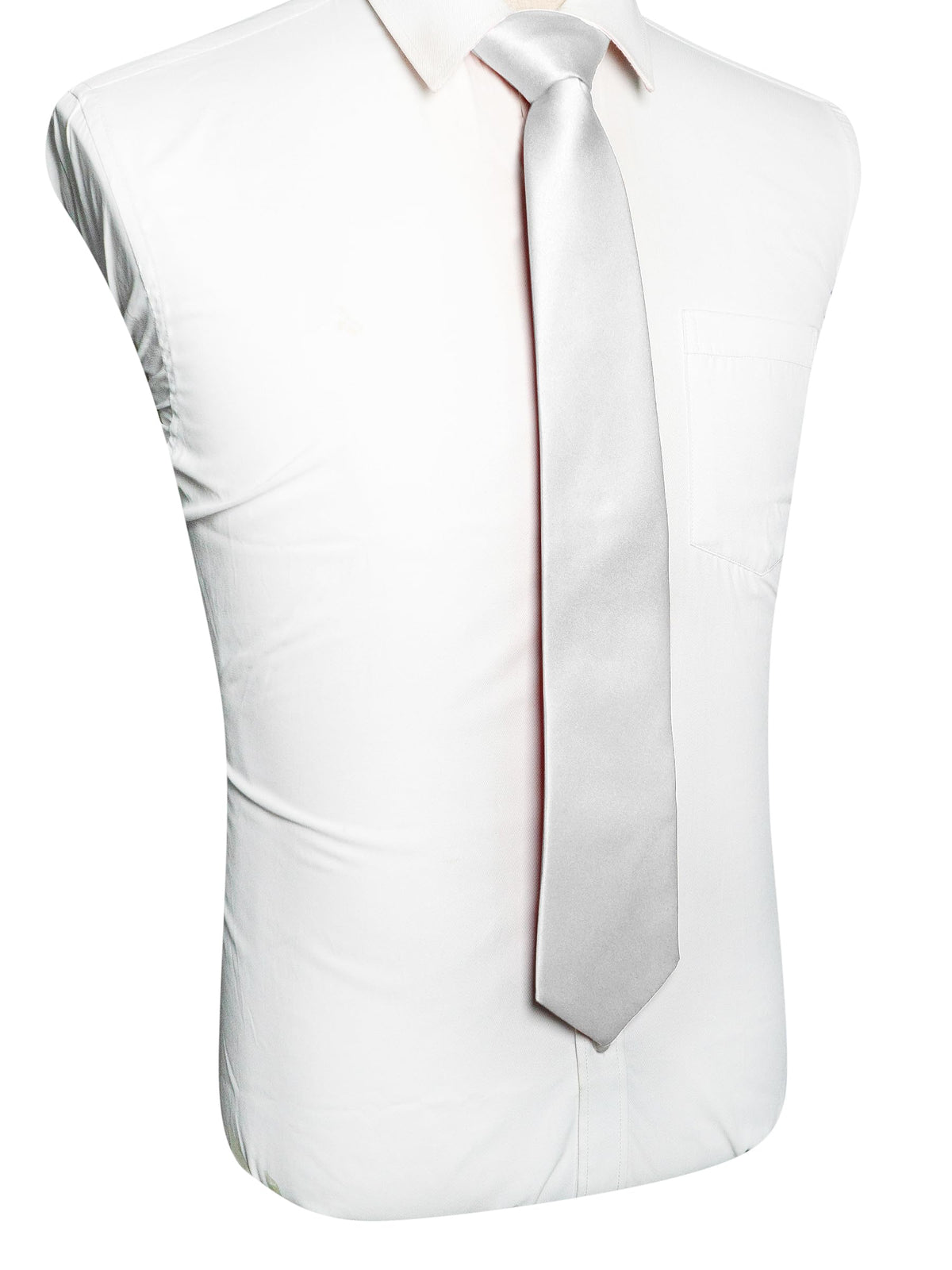 RBOCOTT Solid Color Tie Mens Necktie for Business and Wedding Party
