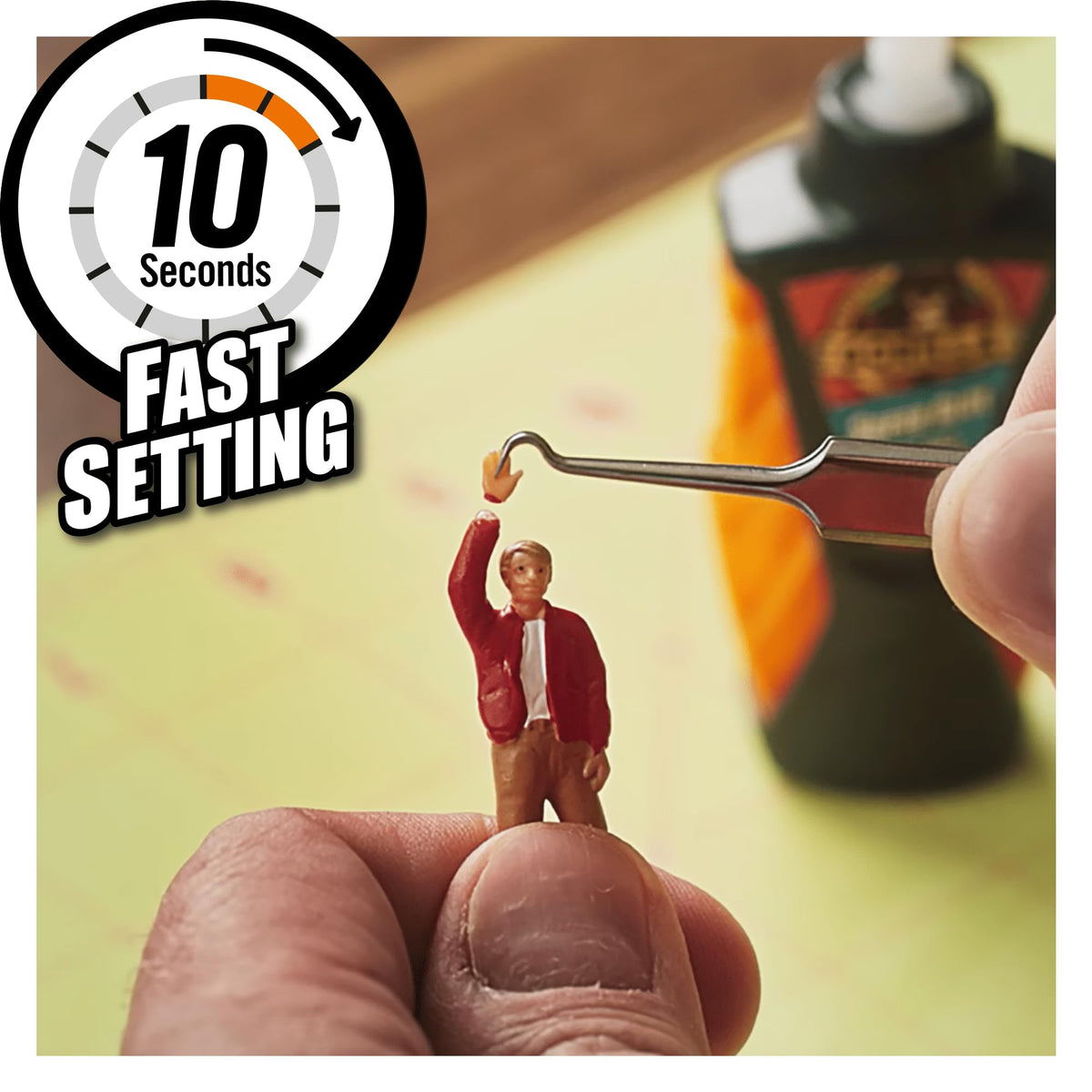 Gorilla Super Glue, 15g – All Purpose, Impact Tough & Fast Setting with Anti-Clog Cap Ideal for Metal, Ceramics, Leather & More