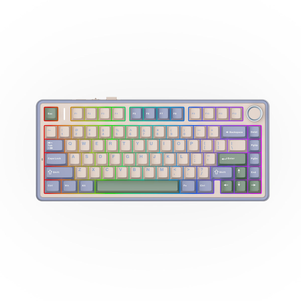 EPOMAKER AULA F75 Wireless Mechanical Gaming Keyboard, 75% Layout with Knob