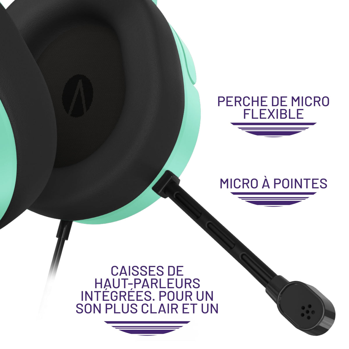 STEALTH PANTHER Sky - Over Ear Gaming Headset PS4/PS5, XBOX, Switch, PC with Flexible Mic, 3.5mm Jack, 1.5m Cable, Lightweight, Comfortable and Durable