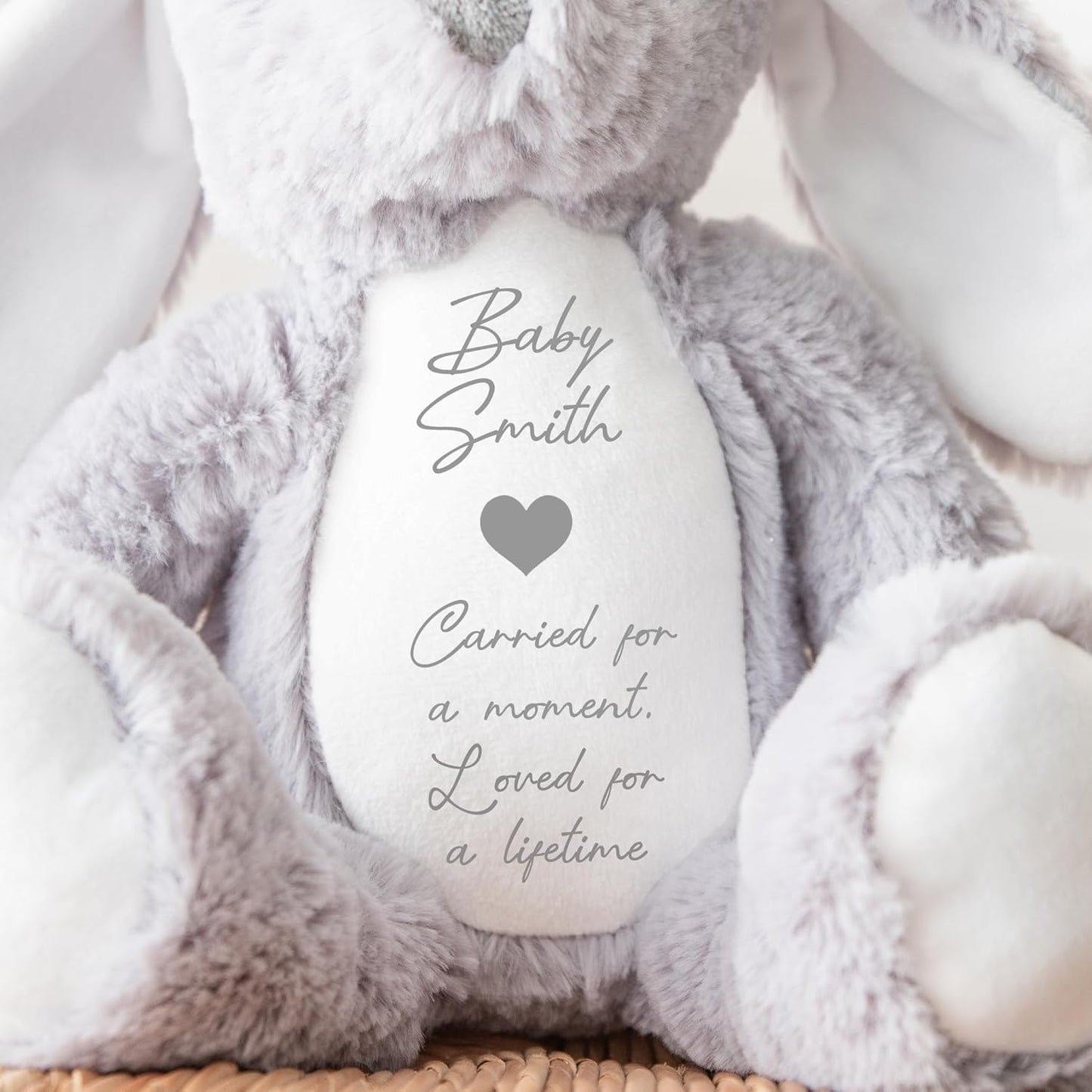 Personalised Miscarriage Gift l | Miscarriage Teddy Bear | Sentimental Baby Loss, Memorial Gift Ornament, Memorial Keepsake | Angel Baby Gift