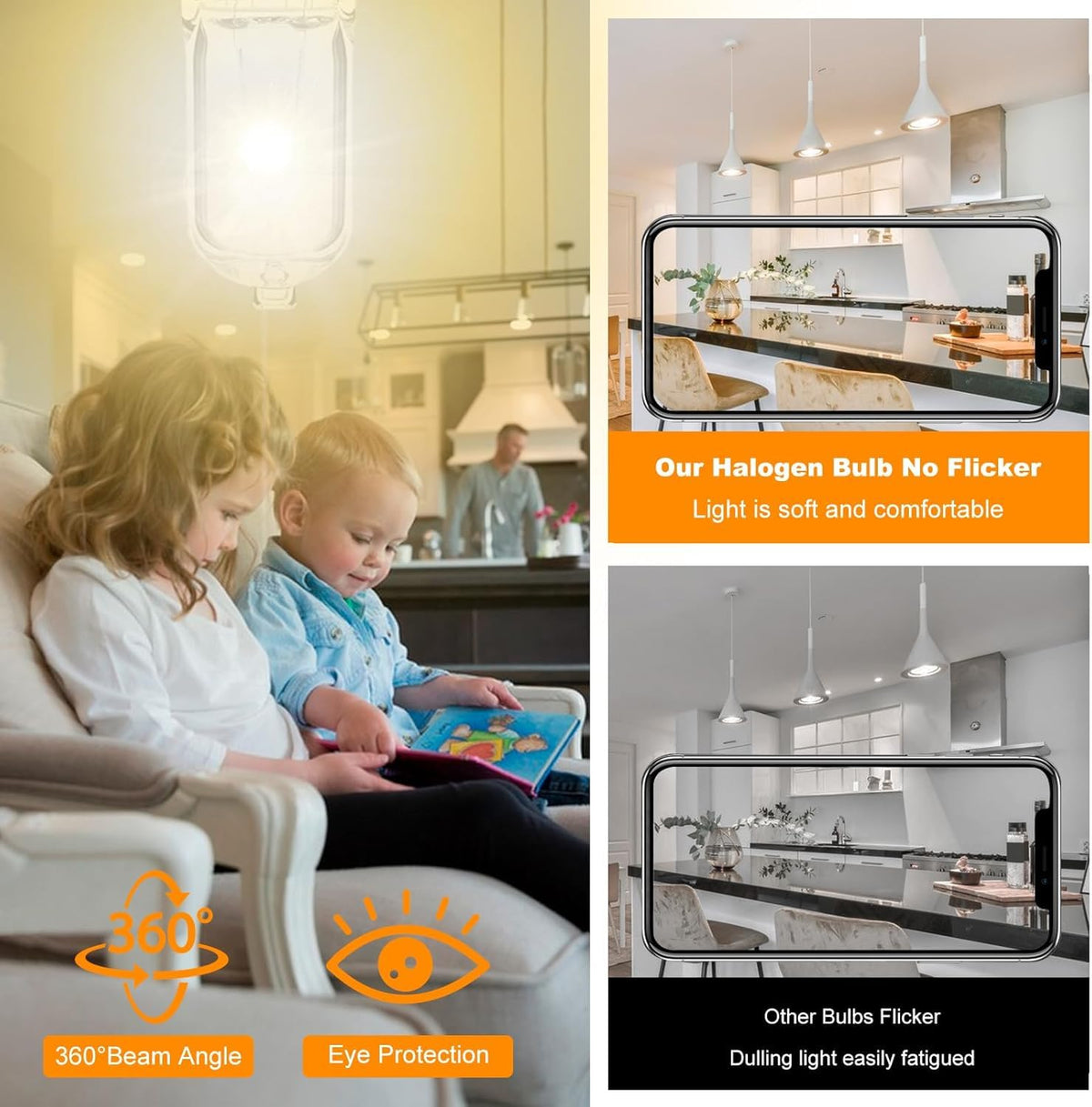G9 Halogen Light Bulbs, 28W 2700K Warm White 230V Dimmable Capsule Bulbs, Non-Flicker - 12 Pack