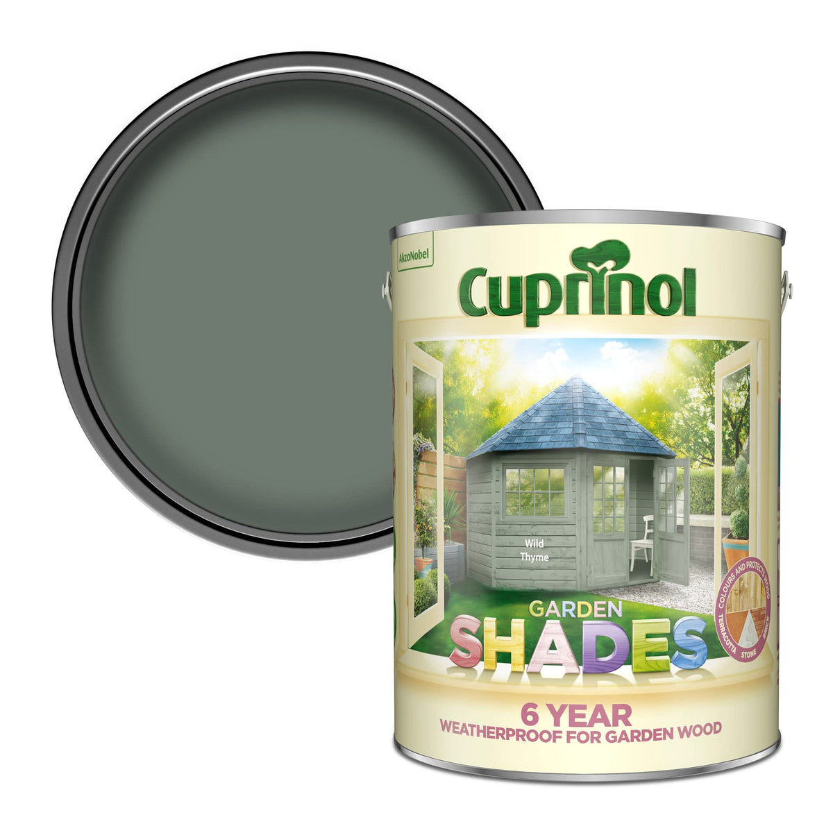 Cuprinol Garden Shades Exterior Woodcare, Country Cream, 1 Litre