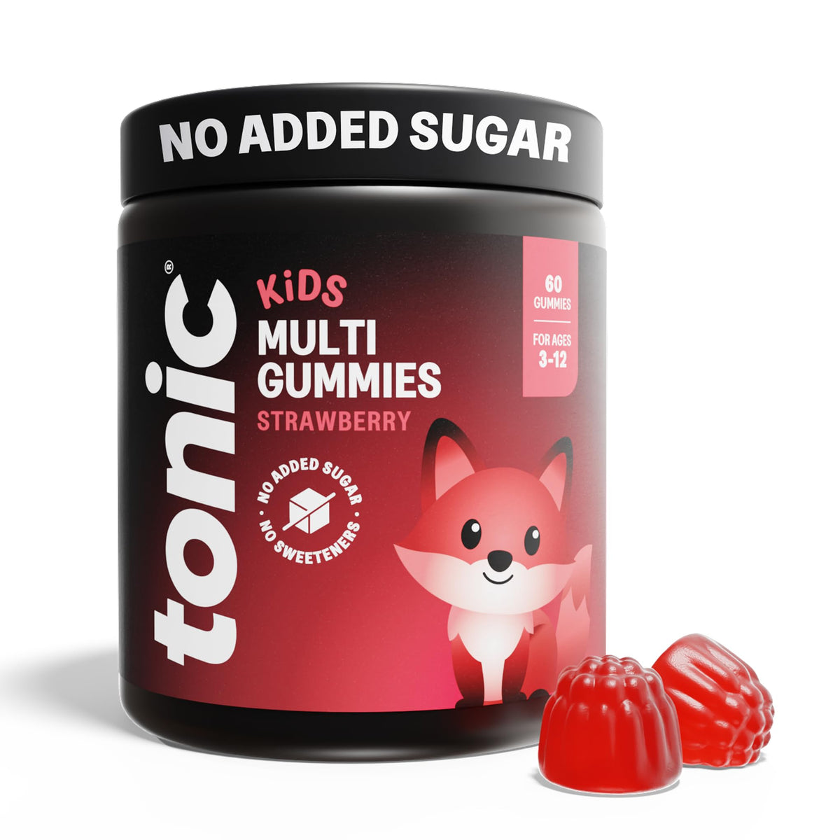 Tonic Health Kids Multivitamin Gummies - 14 in 1 - Strawberry (60 Count)