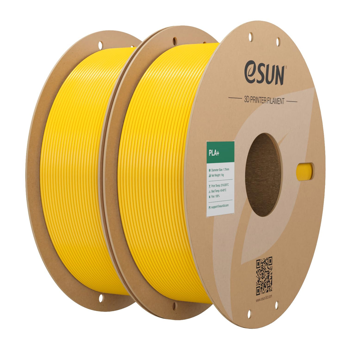 eSUN PLA+ 3D Printing Filament 1KG(2.2lbs), Enhanced Toughness, Cold White
