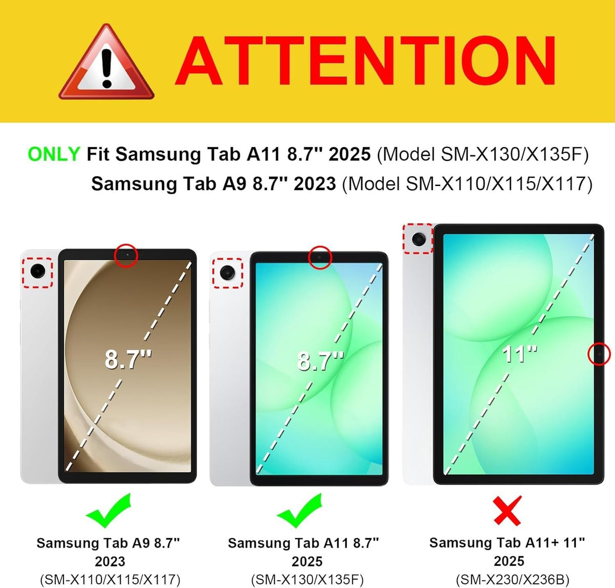 FINTIE Case for Samsung Galaxy Tab A11 8.7 Inch 2025/ Tab A9 8.7 Inch