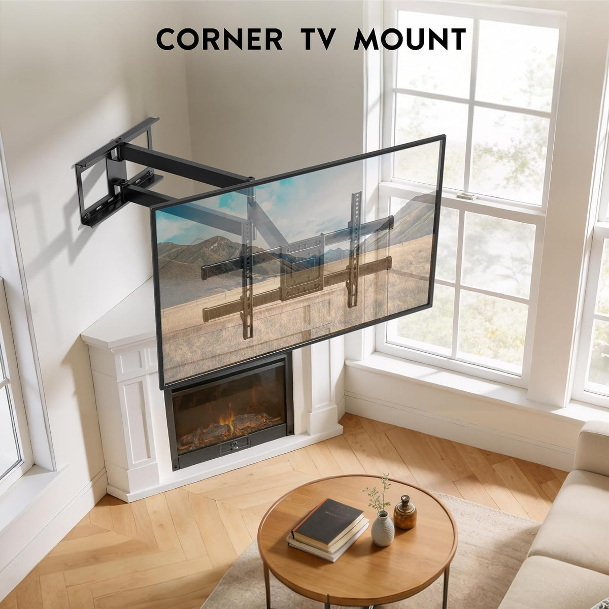BONTEC Long Reach TV Wall Bracket, 1040 mm TV Mount for 32-75 Inch, 60 kg