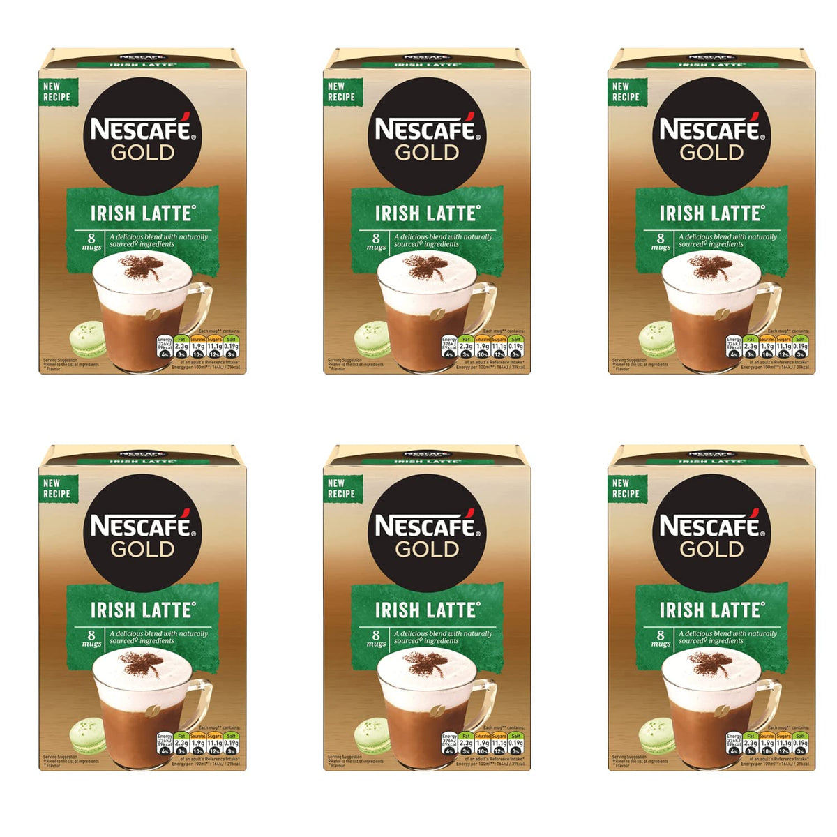 NESCAFÉ Latte Instant Coffee Sachets - 72 x 18g