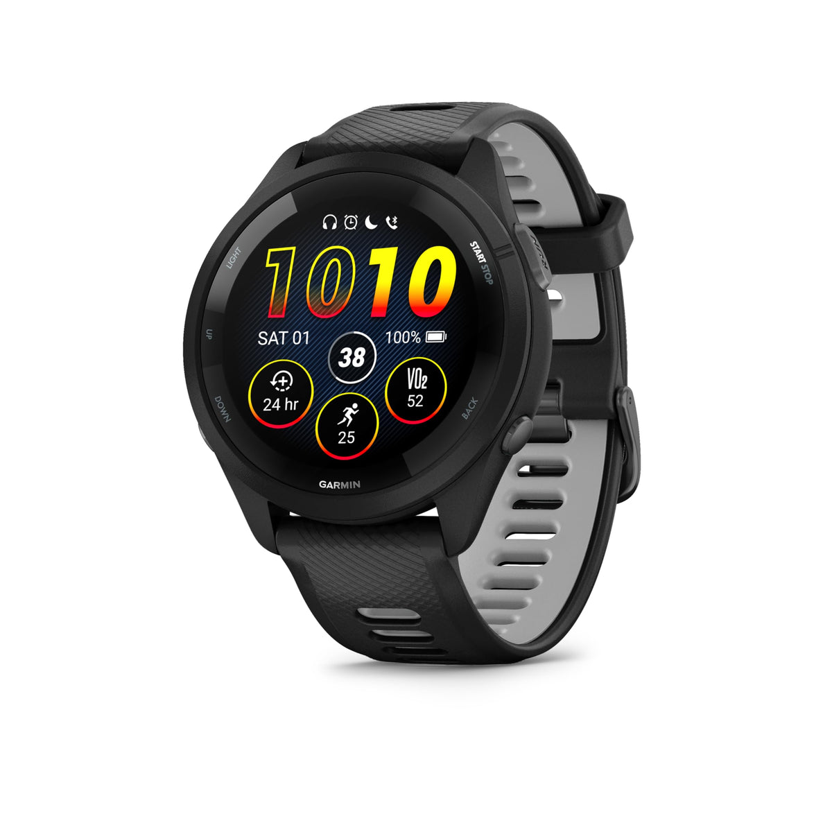 Garmin Forerunner 265S, 42mm GPS running smartwatch, Whitestone