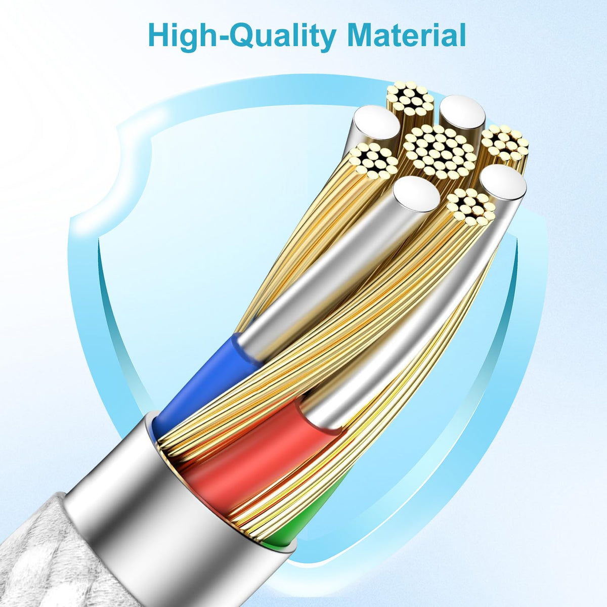 100W USB C Charger Cable 3M, iPhone 15 16 17 Charger Cable 3M Long USB C Cable Fast Charge Type C Fast Charging Lead Wire for iPhone Air/17/16 Pro Max/16e/15 Plus,iPad Pro/Air,Macbook,Samsung S25 S24