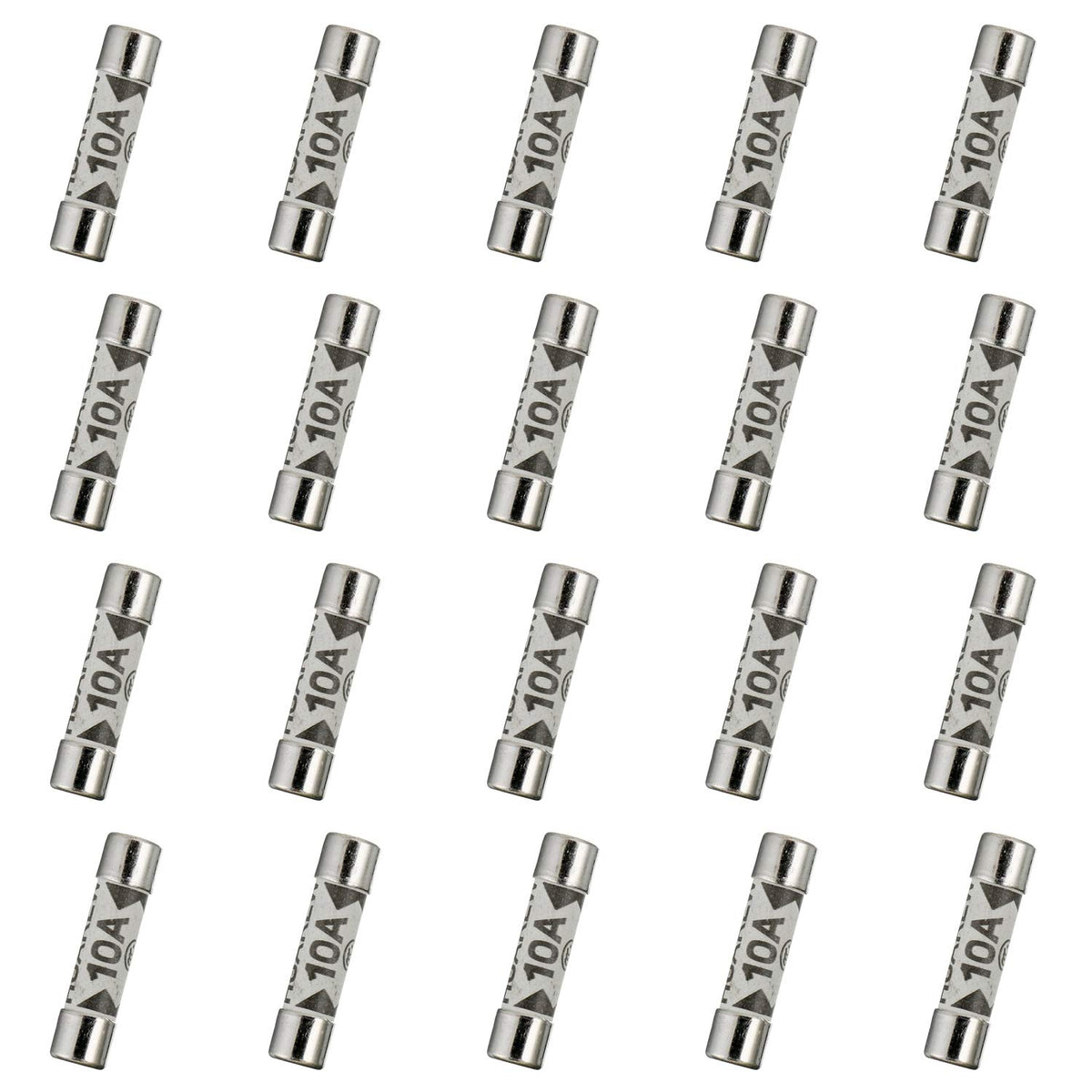 5 Values 100 Pcs 6.3x25 mm BS1362 1 3 5 10 13 A amp 240 V volt 0.248x0.984 Inch Ceramic Tube Fuses Assortment Kit