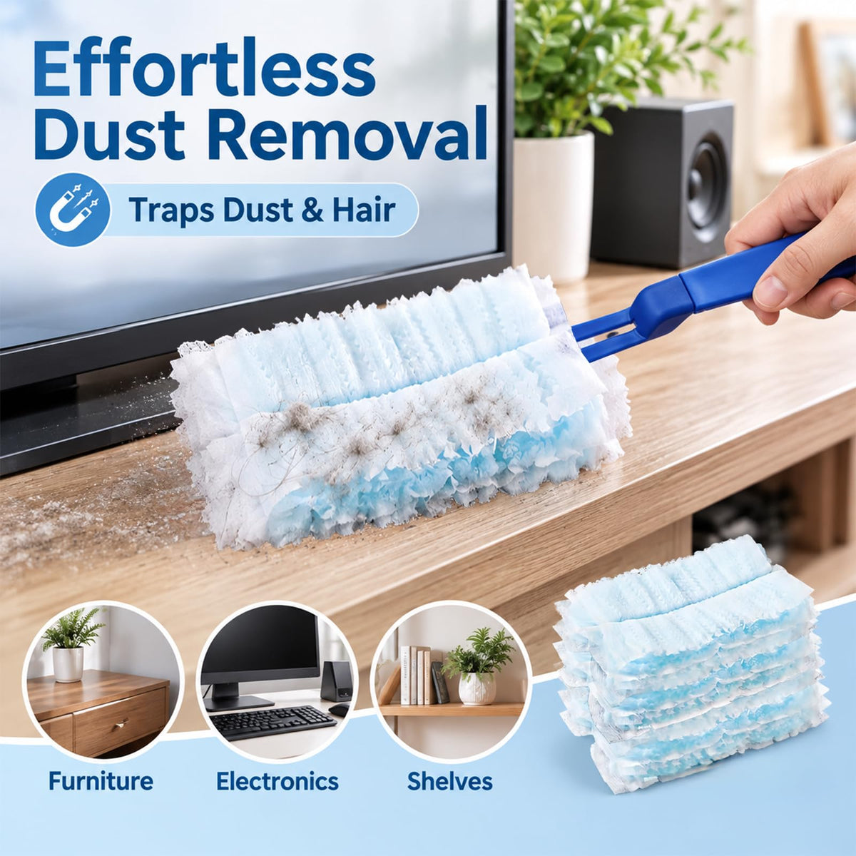 Dust Magnet Refills, Fluffy duster refill Set