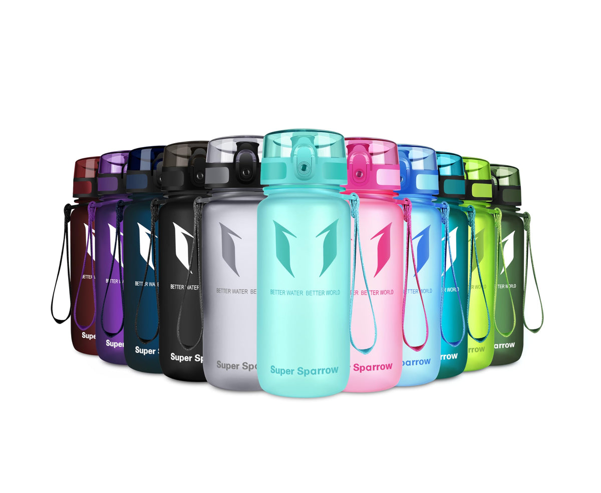 Sparrow Water Bottle 500ml/750ml/1L BPA-Free Tritan Drinks Bottle One-Click