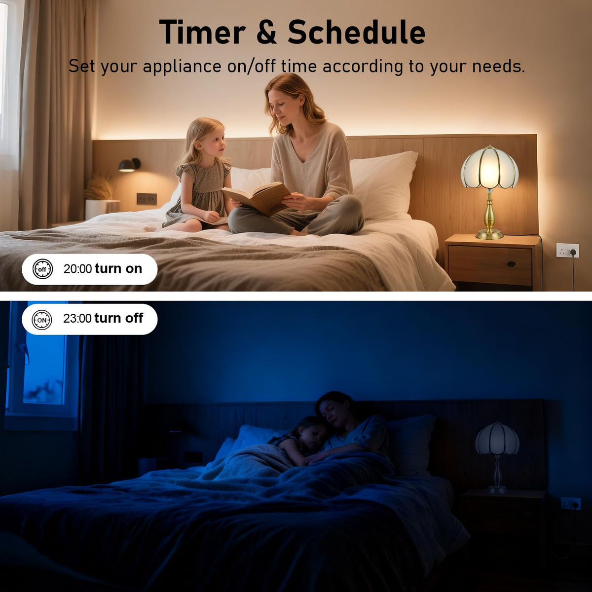 Smart Plug, TVLIVE 2 Pack Smart Plugs that Work with Alexa (Echo, Echo Dot), Google Home Voice Control, Energy Monitoring, Remote Control, Timer & Schedule, smart wifi plug socket UK, No Hub Required