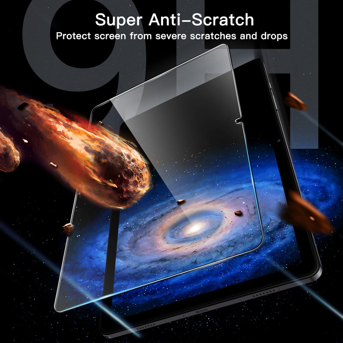 JETech Screen Protector for Galaxy Tab S10 Lite/S10 FE/S9 FE/S9, 2-Pack