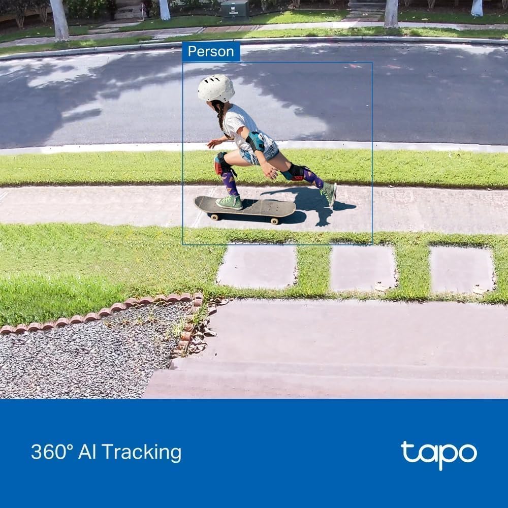 Tapo TP-Link C500 Outdoor Wi-Fi Security Camera, 360° FHD 1080P with Night Vision, Two-Way Audio, Cloud Video Recording, Works with Alexa