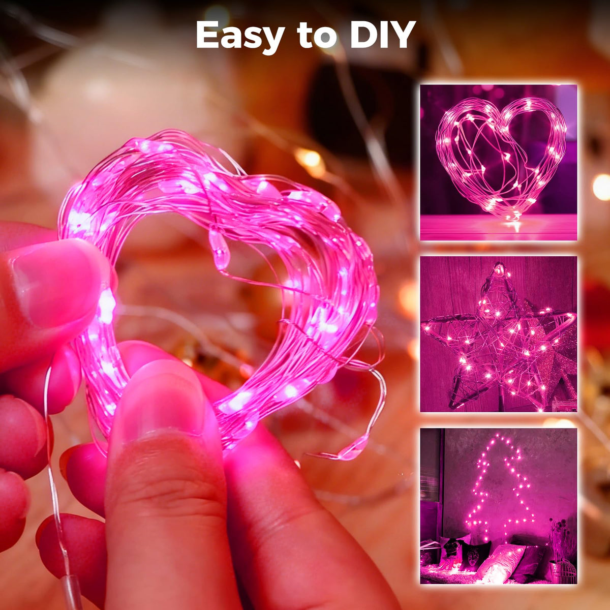 btfarm 2 Pack Halloween Orange Fairy Lights Battery Operated with Timer