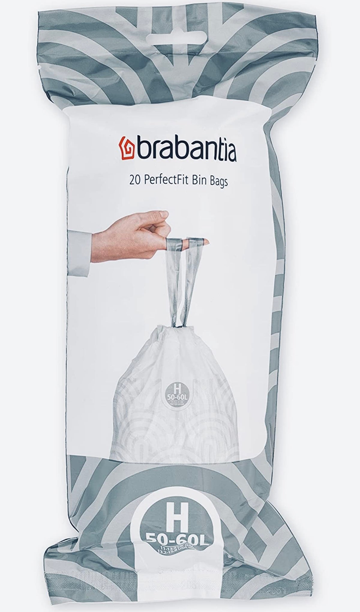 Brabantia Heavy Duty Perfect Fit Bin Liners (5 Packs of 20) 10-12 Litre