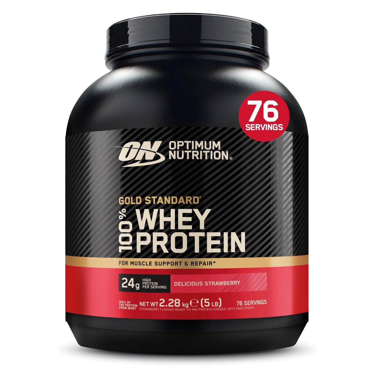 Optimum Nutrition Gold Standard 100% Whey Muscle Building and Recovery Protein Powder With Naturally Occurring Glutamine and BCAA Amino Acids, Double Rich Chocolate Flavour, Pack of 24, 24 x 31g