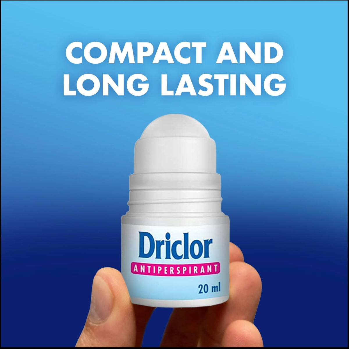 Driclor Antiperspirant Roll On Applicator 20 ml, Strong Antiperspirant for Excessive Sweating