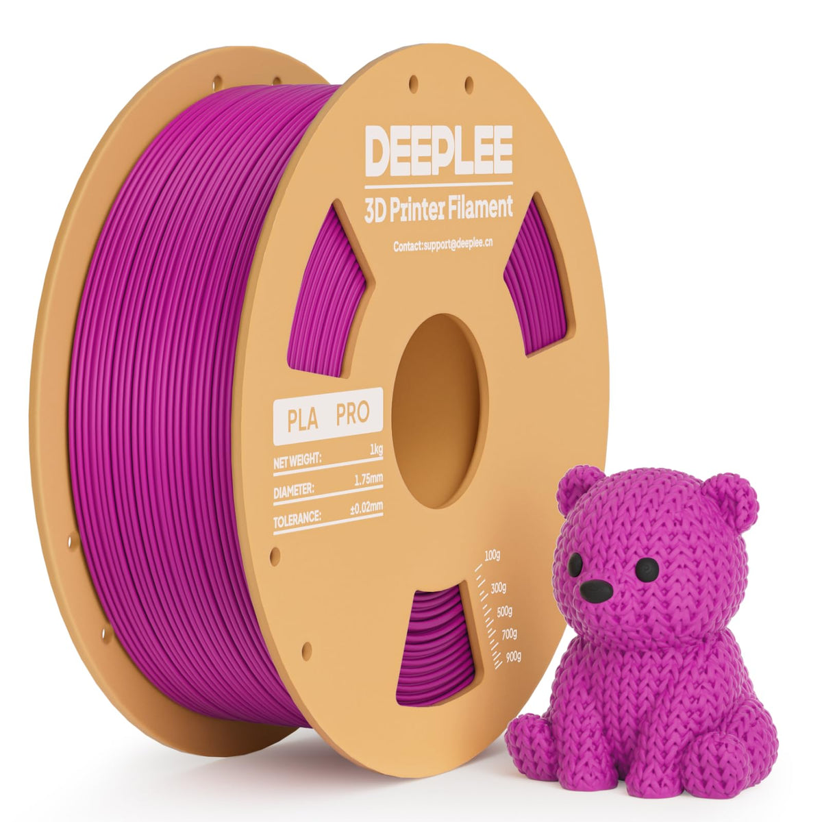 DEEPLEE PLA Filament 1.75mm PLA Pro White*1