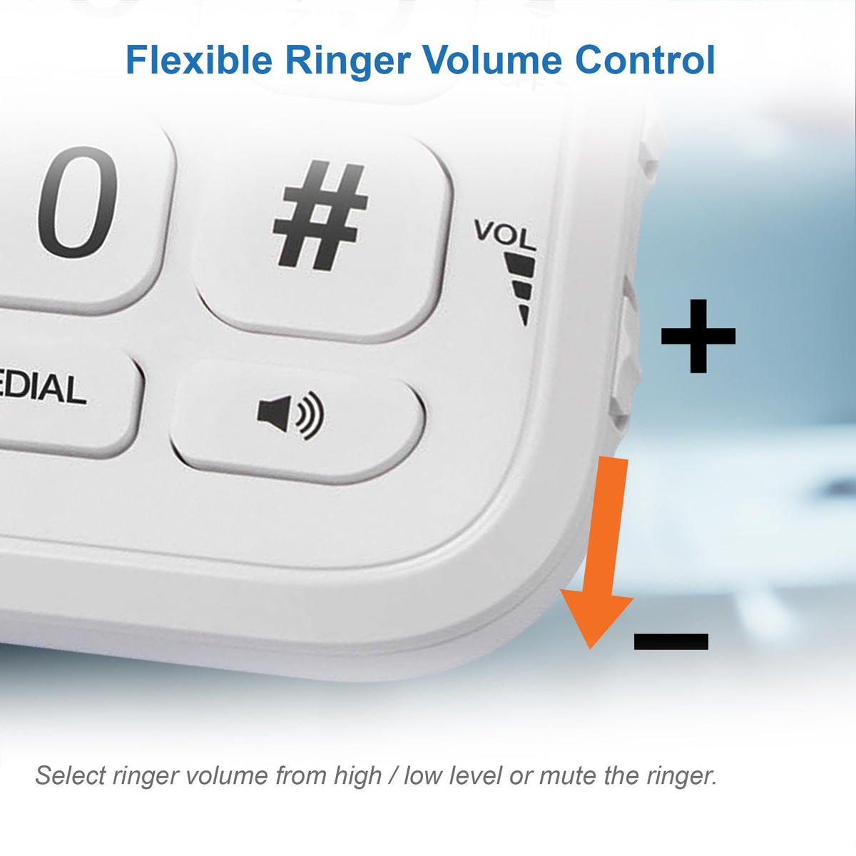 VTech CD1100 Trimstyle Corded Home Phone.No AC Power Required,Landline Phone with last number redial key,ringer control,receiver volume control,recall key,hearing aid compatible,table&wall mountable