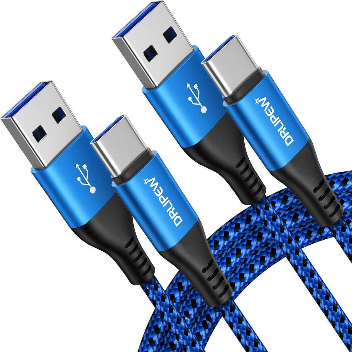 USB C Charger Cable 3M 3Pack,Extra Long USB to USB C Fast Charging Cable Braided,3A USB Type C Lead Fast Charge Compatible with Samsung Galaxy S21 S22 Plus S23 S20 S10,A54 A21s A20e,Xperia,PS5,Switch