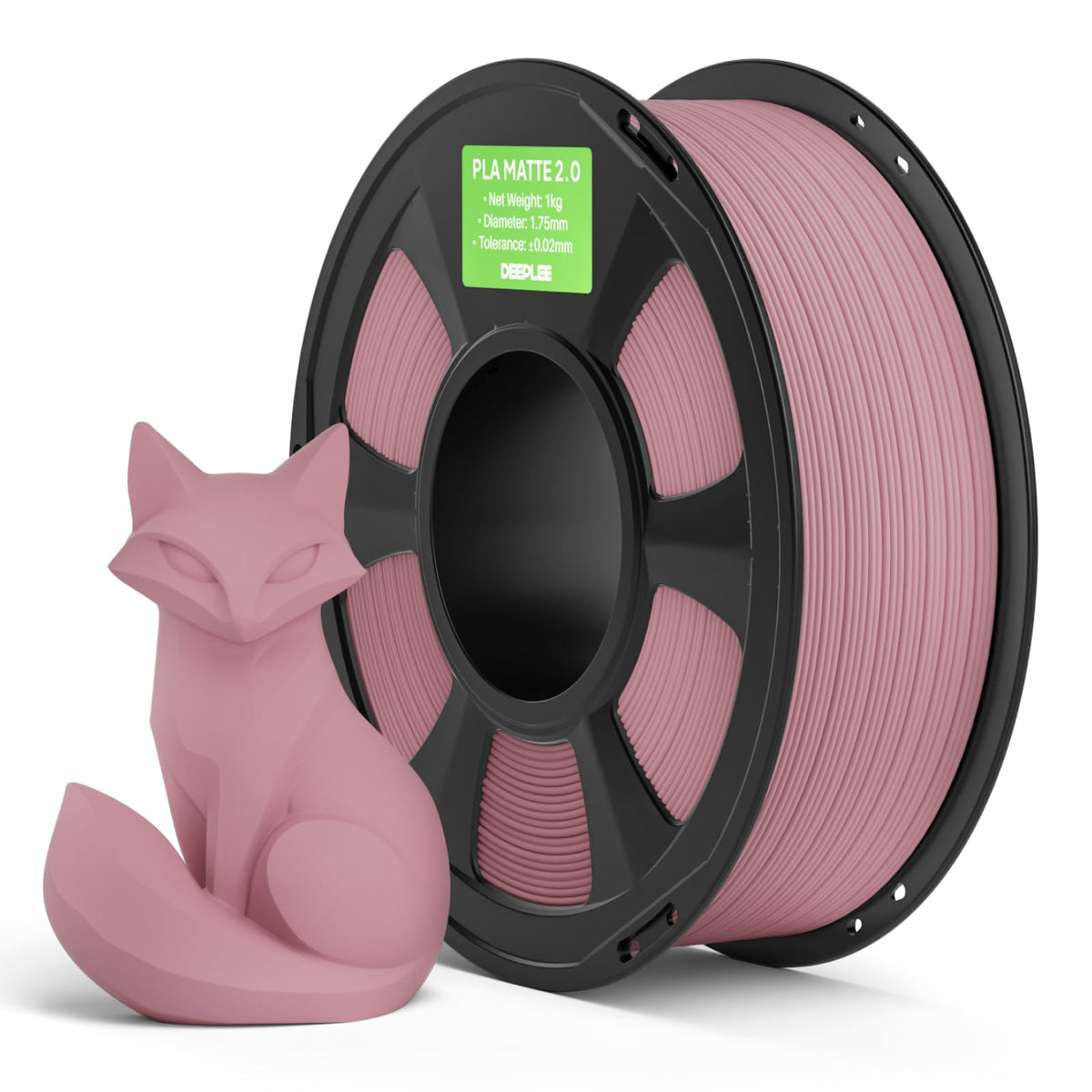DEEPLEE PLA Filament, Matte 2.0 3D Printer Filaments 1.75mm Beige 1KG
