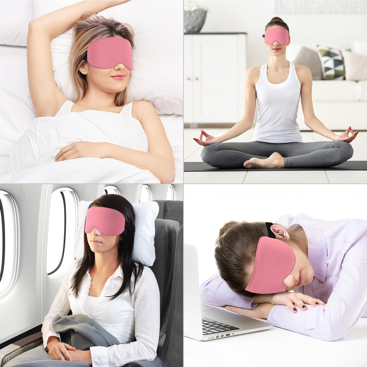 Gritin 100% Blackout Sleep Mask for Women & Men-Zero Eye Pressure Eye Mask