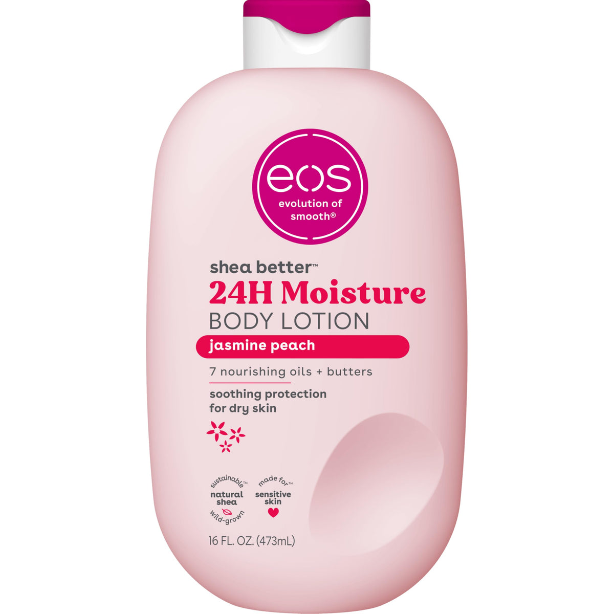 eos vanilla cashmere body lotion shea better 24hr moisture - 16 oz/473 ml