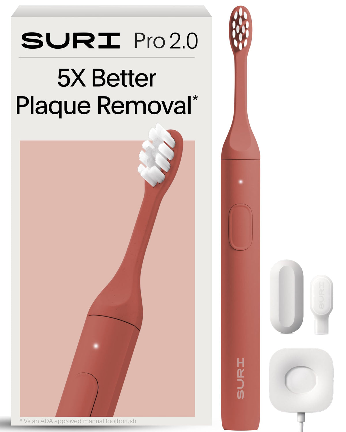 SURI Recyclable Electric Toothbrush Heads | Core & Pro Compatible | Long Lasting Replacement Heads | Pack of 3 | Winter Fern