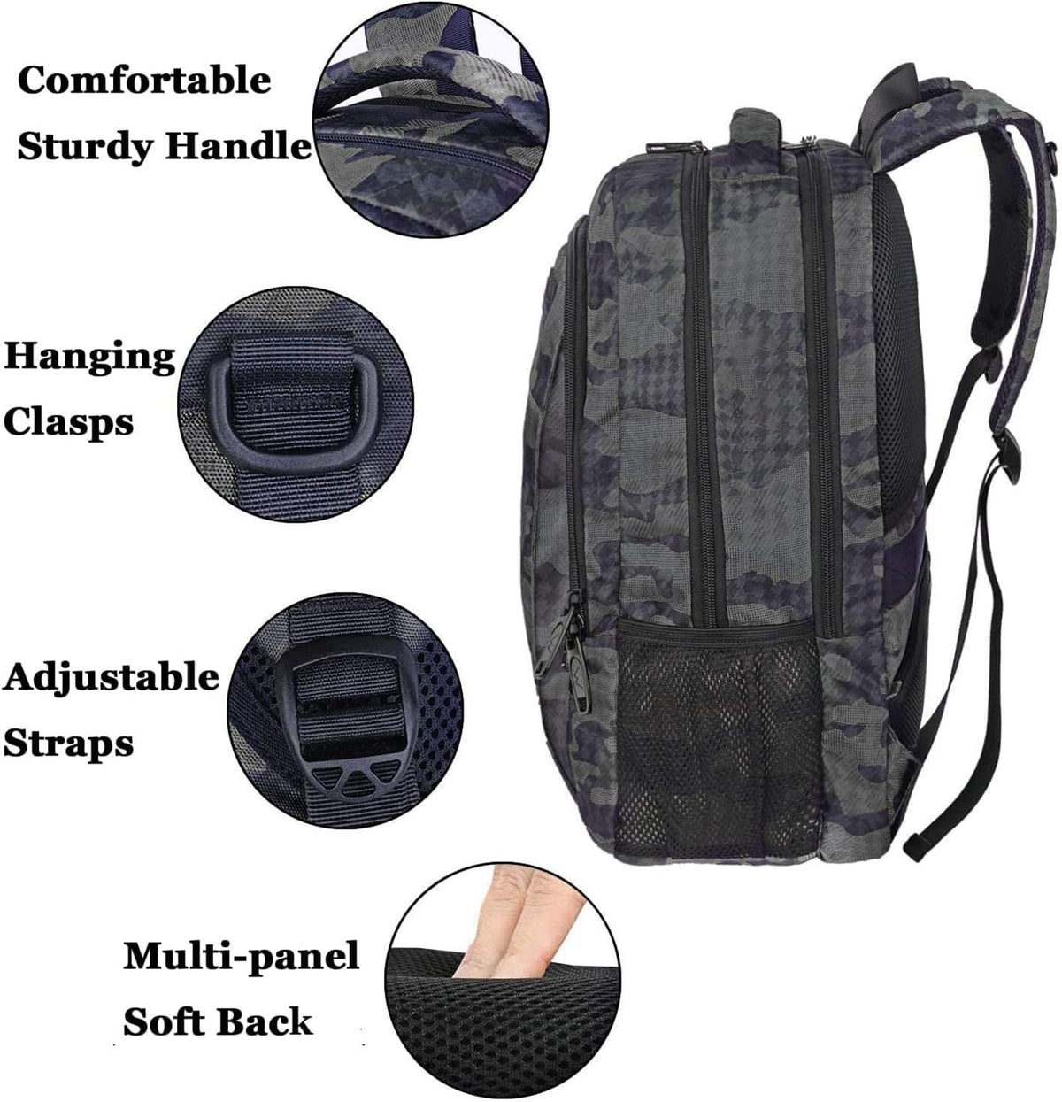 MATEIN Travel Laptop Backpack, Work Bag Laptop Bag, Rucksack for Men Work