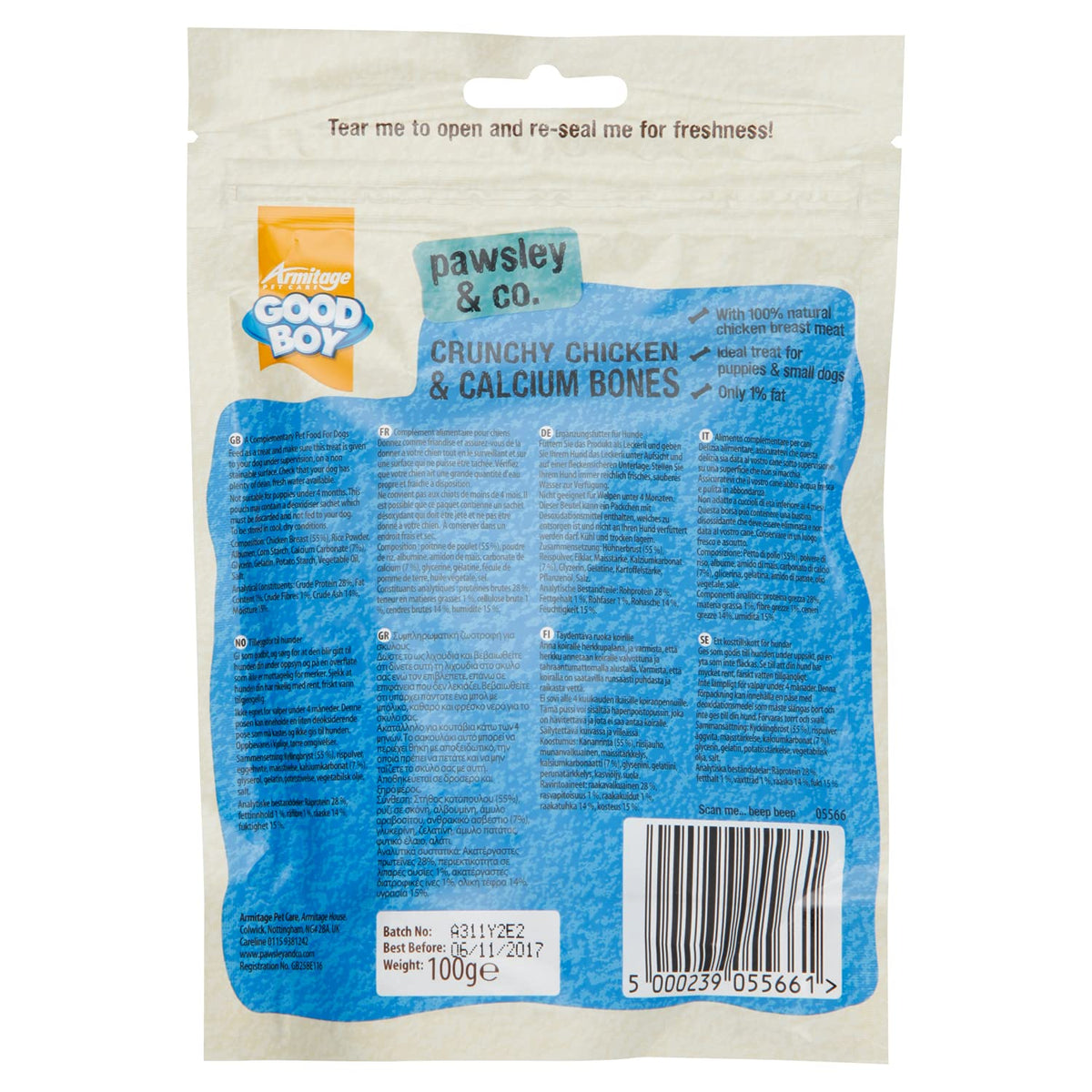 Good Boy Chicken & Hide Twisters Dog Treats 220g