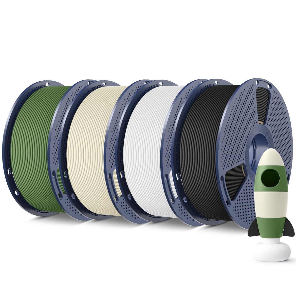 SUNLU Matte PLA 3D Printer Filament 1.75mm, Matte Black 1KG