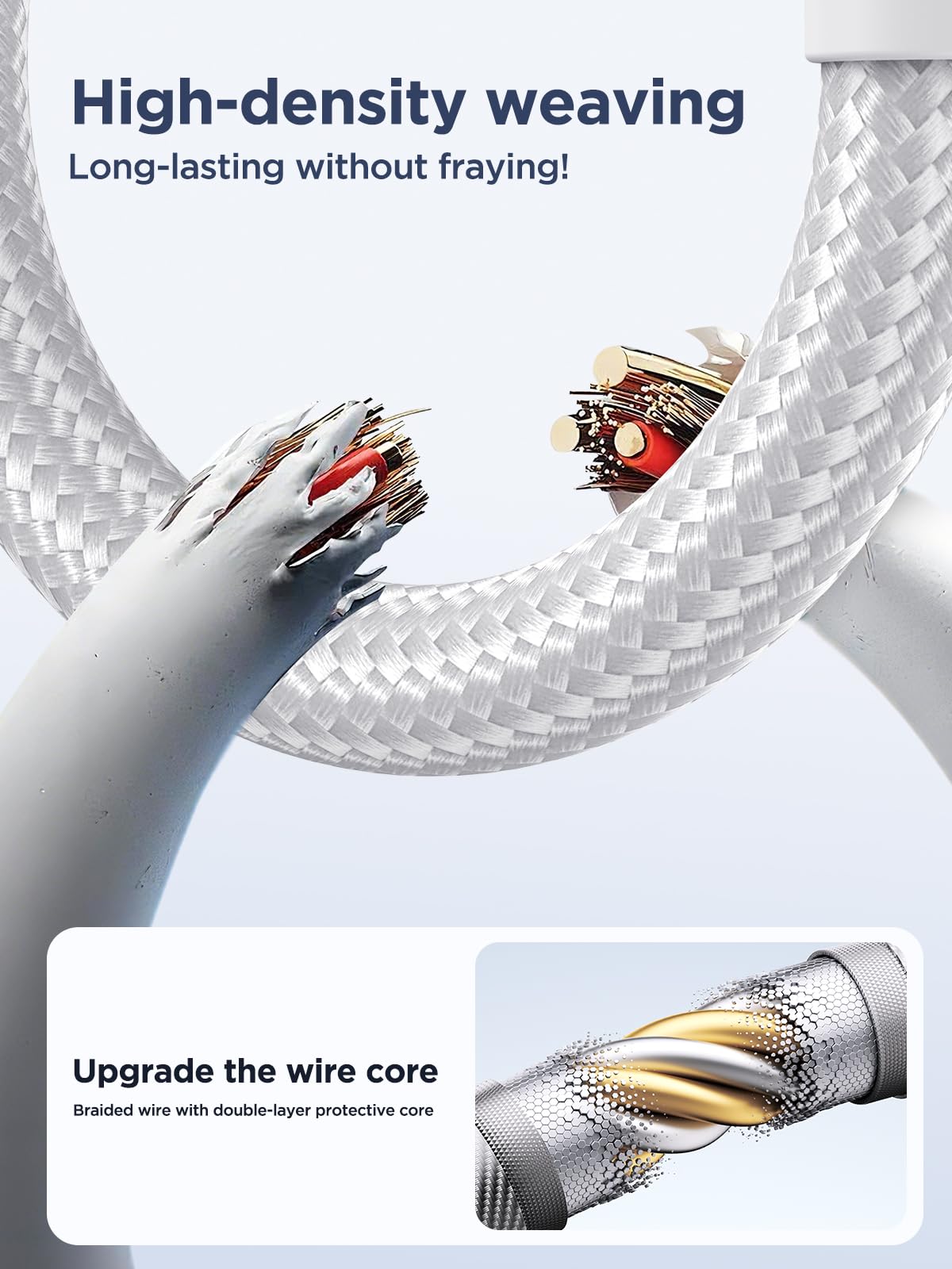 2Pack 2M iPhone Charger Cable, MFi Certified Lightning Cable Fast Charging Braided iPhone Charger Fast Charge USB Charging Lead for Phone 14 13 12 11 Pro Max XS XR X 8 7 6 Plus 5 SE, iPad and iPod
