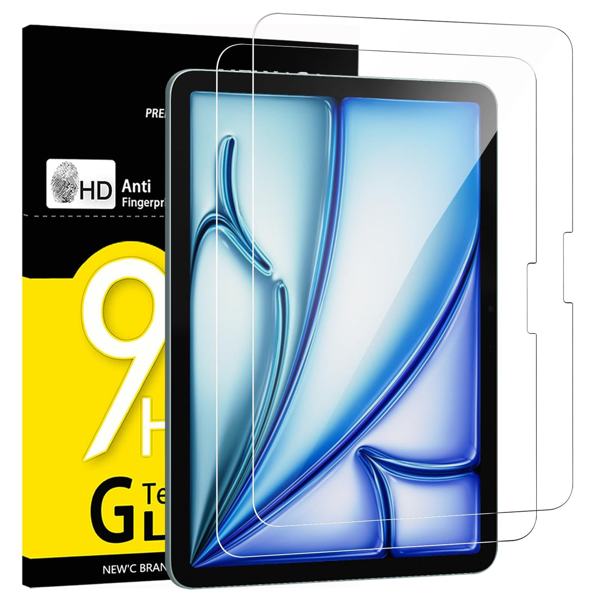 NEW'C for iPad Air 5/4, iPad Pro 11-inch Screen Protector Tempered Glass