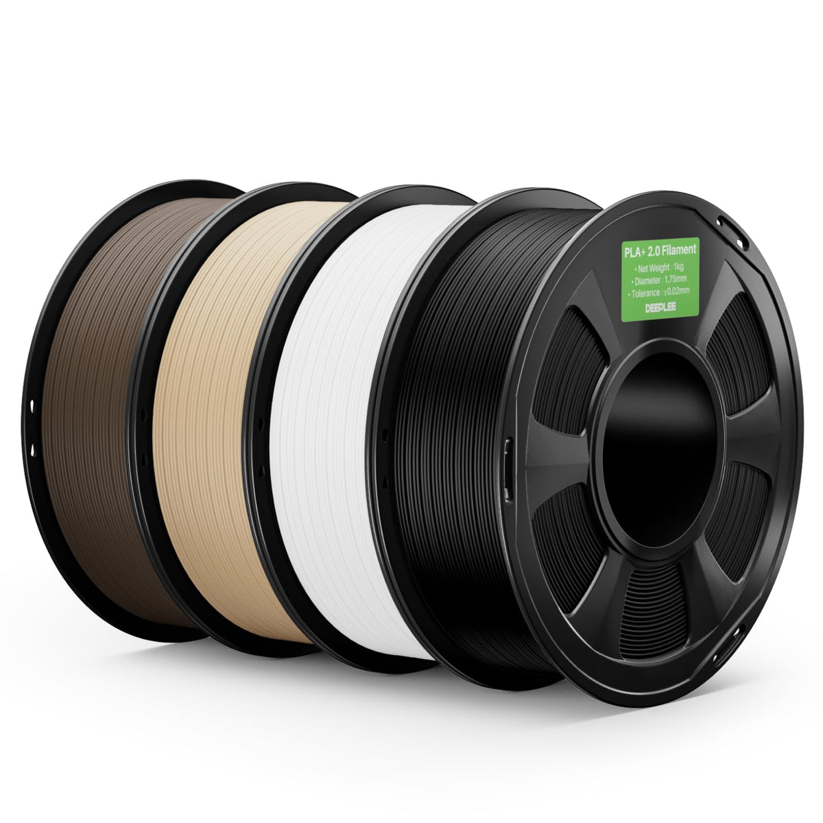DEEPLEE PLA Plus 1.75mm Filament Beige/Brown 2KG Bundle