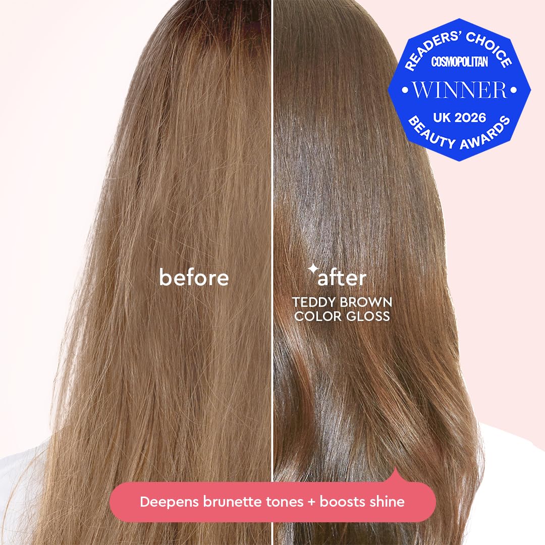 Glaze Supergloss Color Conditioning Gloss – Hydrating Semi-Permanent Colour Hair Gloss & Shine Boost – For Natural, Unbleached Dark Brown Hair – 190ml - Sleek Espresso